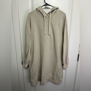 Old Navy Women's Light Tan Hoodie Dress in size XL